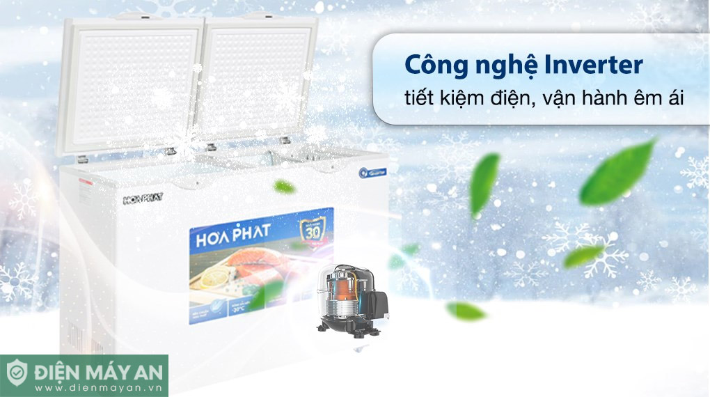 Tủ đông Hòa Phát Inverter 271 Lít HPF BD8271